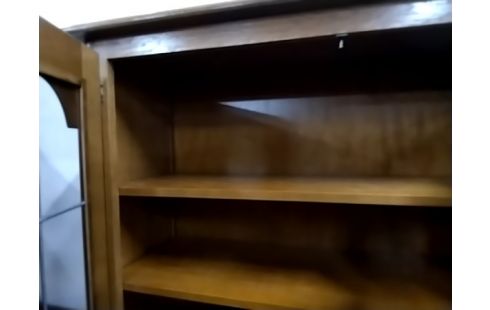 VITRINE 2P MERISIER (SANS SERRURE)