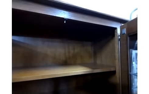 VITRINE 2P MERISIER (SANS SERRURE)