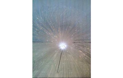 TISCHLAMPE METALLFUSS SPACE AGE KUNSTSTOFF