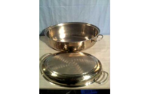 BRÄTER + DECKEL OVAL SILBERFARBEN >SSW>