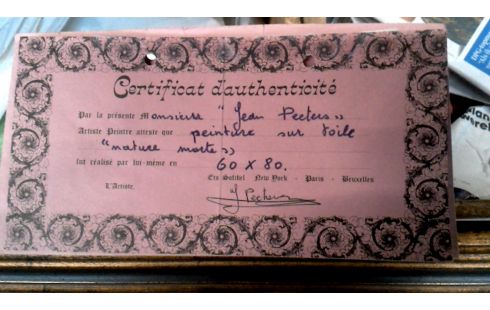 GEMÃLDE, , STILLLEBEN MET