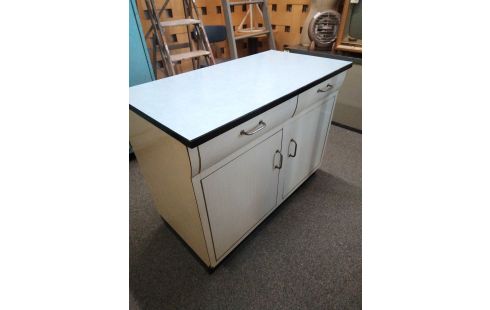 MEUBLE FORMICA 2 PORTES 2 TIROIRS