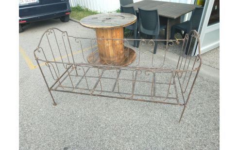 BANQUETTE FER FORGÉ OU LIT