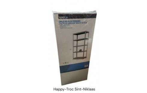 ETAGERE METAL, , BOIS