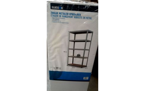 ETAGERE METAL, , BOIS