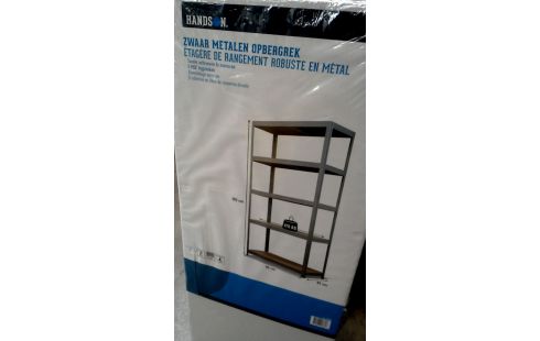 ETAGERE METAL, , BOIS