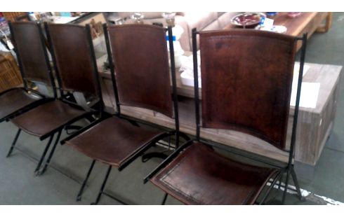 4 STOELEN SMEEDIJZER