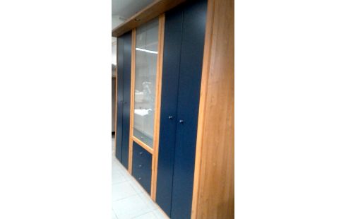 KLEERKAST BEUK LOOK MET BLAUW 6 DEUREN 4L
