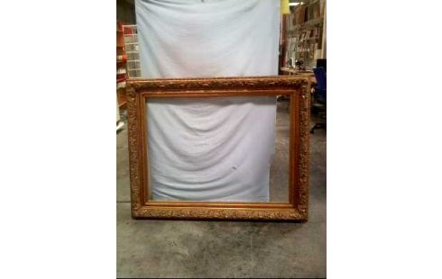 BILDERRAHMEN HOLZ GOLDFARBEN FLORAL GROß