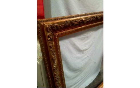 BILDERRAHMEN HOLZ GOLDFARBEN FLORAL GROß