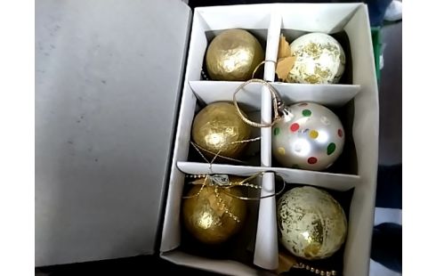 DECORATION DE NOEL LOT DORE