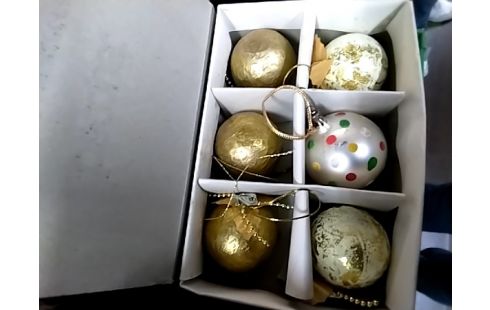 DECORATION DE NOEL LOT DORE