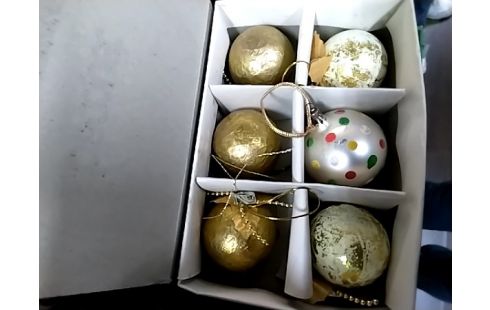 DECORATION DE NOEL LOT DORE