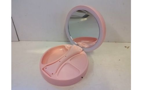 BOITE A BIJOUX AVEC MIROIR ROSE