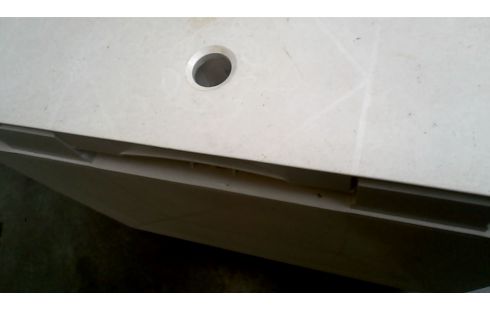 TABLE DE JARDIN BLANCHE PVC PLIANT