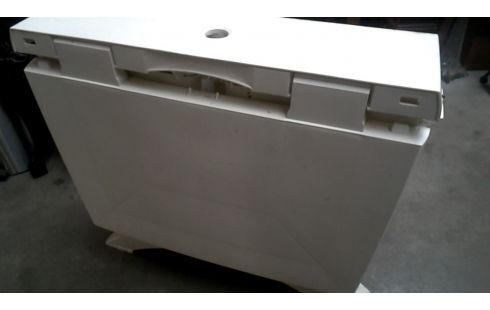 TABLE DE JARDIN BLANCHE PVC PLIANT