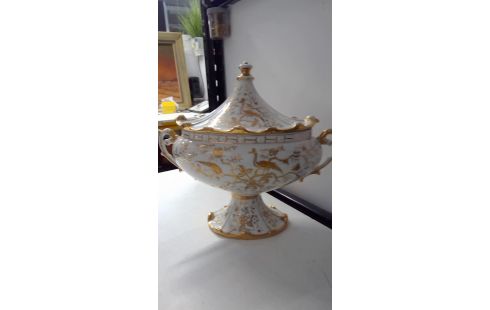 MILIEUD DE TABLE  JARDINIERE WIT/GOUD