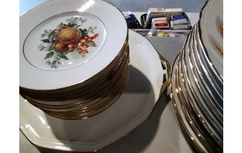 SERVICE A DESSERT LIMOGES X12