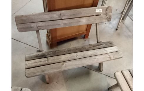 BANC DE JARDIN + 2 CHAISES TECK POUR ENFANT