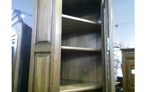 MEUBLE D'ANGLE CHENE RUSTIQUE 2 CORPS 2P 1T