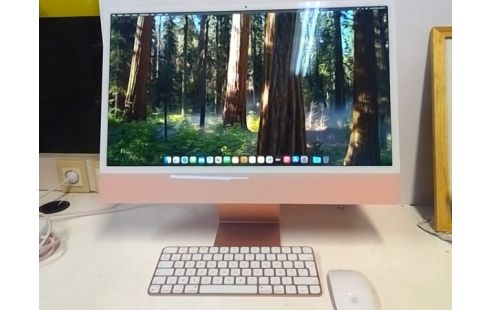 IMAC A2438 M1 8GO RAM 521GO SSD ROSE ROUGE