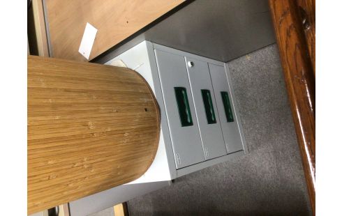 CLASSEUR MODERNE GRIS 3 TIROIRS