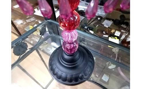 LAMPE PERLES ROUGES