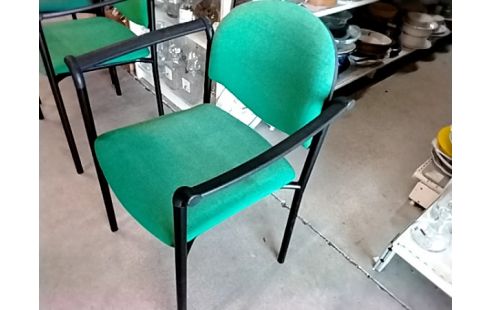 CHAISE D'ACCUEIL VELOURS VERT