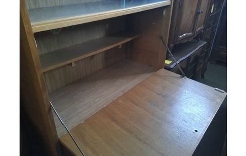 SECRETAIRE ANCIEN AVEC 2 VITRES 3P
