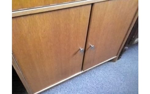 SECRETAIRE ANCIEN AVEC 2 VITRES 3P