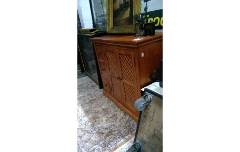 BUFFET EN BOIS 3 TIROIRS / 2 PORTES
