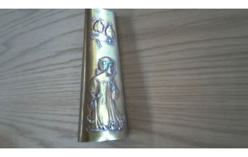 PAIDE DE VASES METAL EP ART NOUVEAU