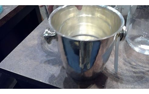 SEAU A GLACE METAL ARGENTE