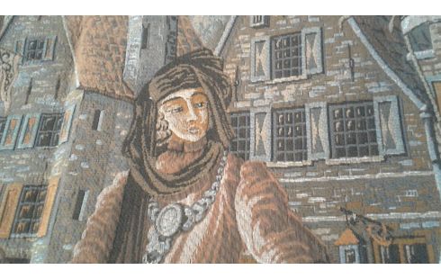 TAPICERÍA MUJER SOBRE, , CABALLO