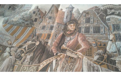 TAPICERÍA MUJER SOBRE, , CABALLO