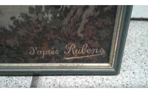 TAPISSERIE TISSEE  D'APRES RUBENS