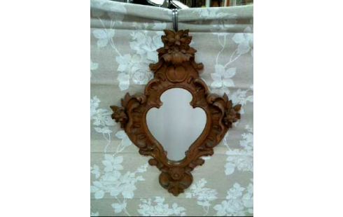 SPIEGEL I.R. FLORAL VERZIERT HOLZ VINTAGE