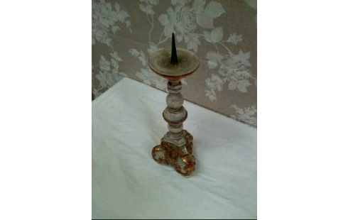 KERZENHALTER HOLZ GOLDF. BAROCK