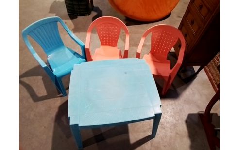 TABLE ET CHAISE ENFANT