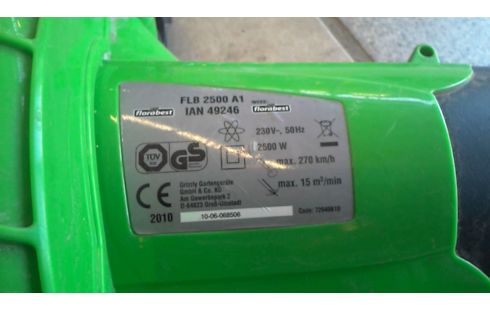 SOUFFLEUR  ASPIRATEUR SANS  SAC  FLORABEST