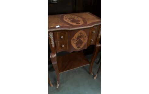 NÄHSCHRÄNKCHEN, , INTARSIE LADEN KUPFER