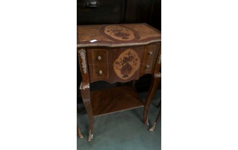 NÄHSCHRÄNKCHEN, , INTARSIE LADEN KUPFER