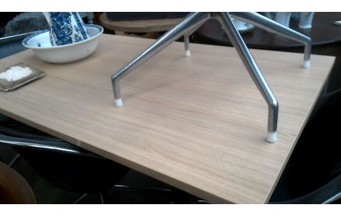 TABLE DE CUISINE, , BOIS LOOK GRIS METAL