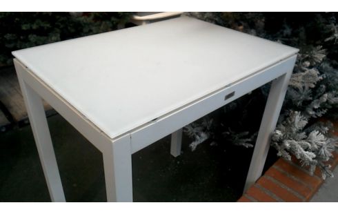 GARTENTISCH KLEINER WEISS ALUMINIUM EIS