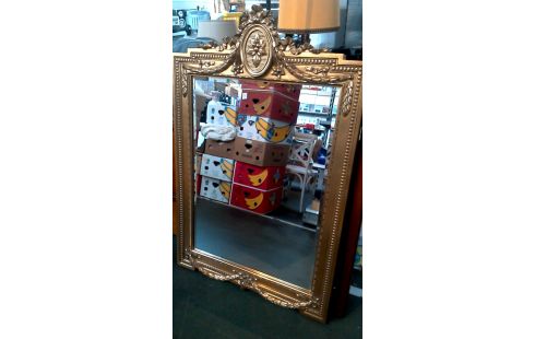 ESPEJO BISELADO ESTILO DORADO