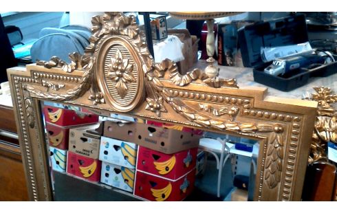 ESPEJO BISELADO ESTILO DORADO