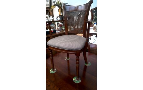 4 SILLAS CEREZO SILVESTRE TEJIDO