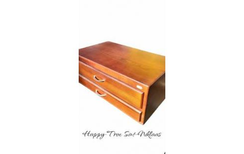 KOFFER BESTEKKOFFER LEEG HOUT 2 LADEN