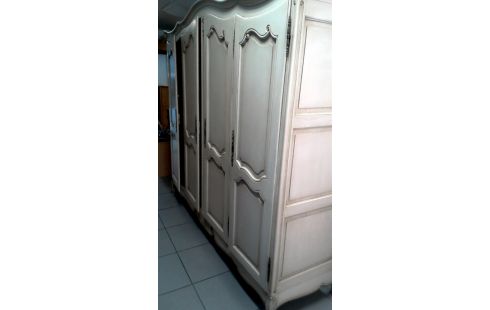 KLEIDERSCHRANK 1 STIL LUDWIG XVI NATURFARBEN, , POLYCHROM 4 TÜREN