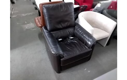 CANAPE EN CUIR + FAUTEUIL ÉLECTRIQUE
